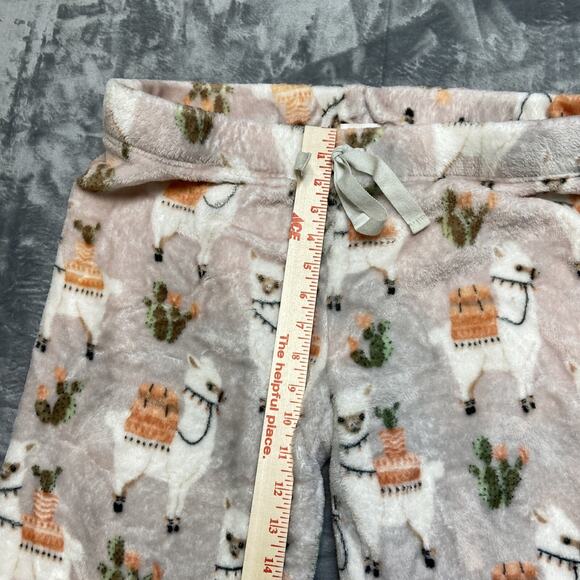 Daydream By Berkshire Home Fluffy Llama Pajama Pants Women's Size L Patterned - Picture 4 of 11